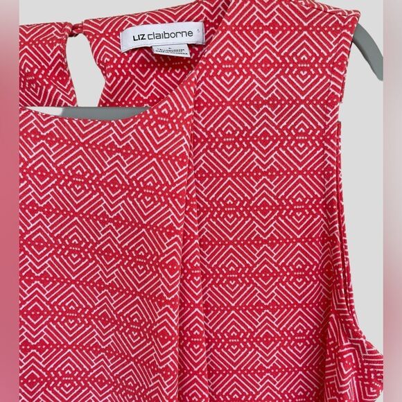 Liz Claiborne Sleeveless Dress Shirt Vintage - Picture 3 of 5